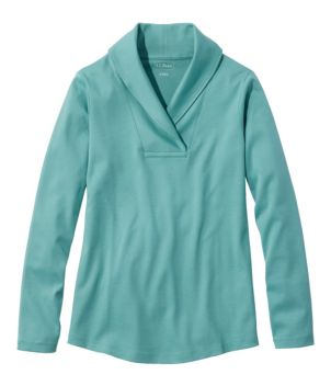 Women's L.L.Bean Pullover, Long-Sleeve Shawl Collar