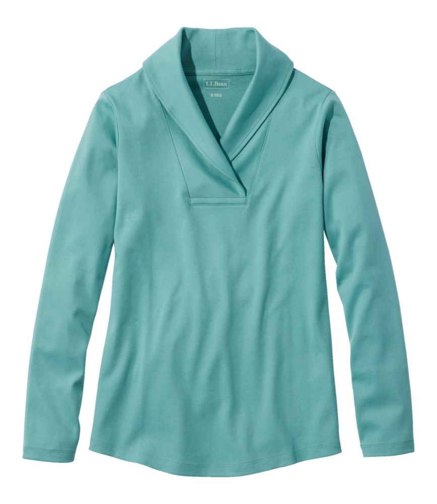Women's L.L.Bean Pullover, Long-Sleeve Shawl Collar