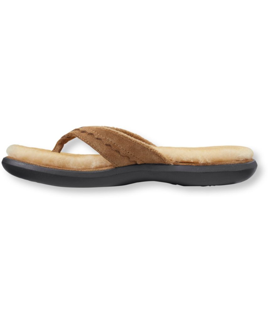 ll bean fuzzy flip flops