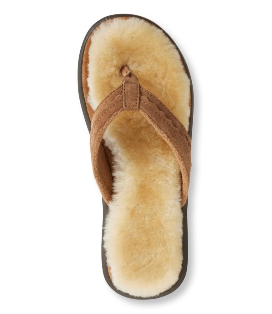 sheepskin flip flop slippers