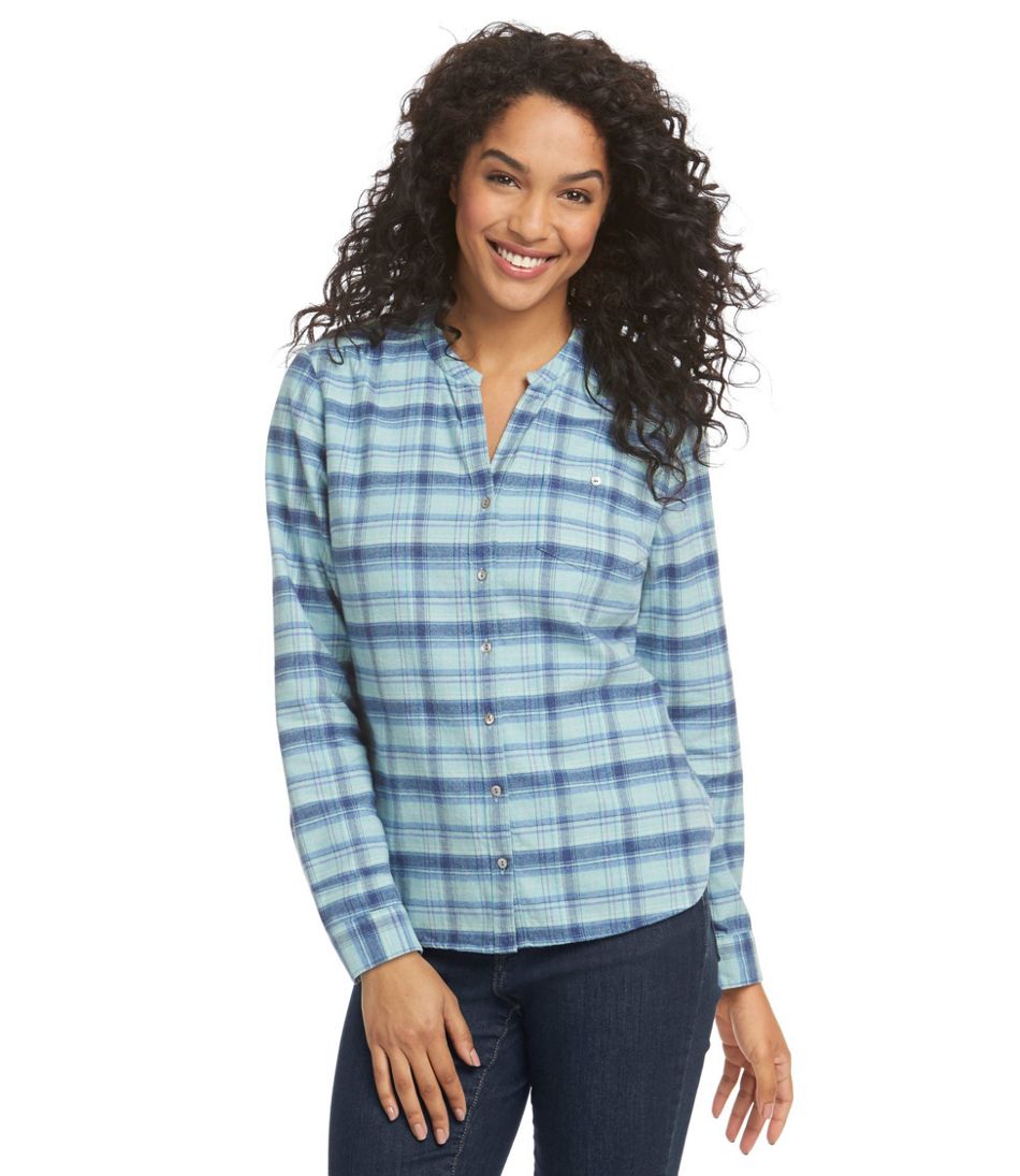 Women's Heathered Flannel Shirt