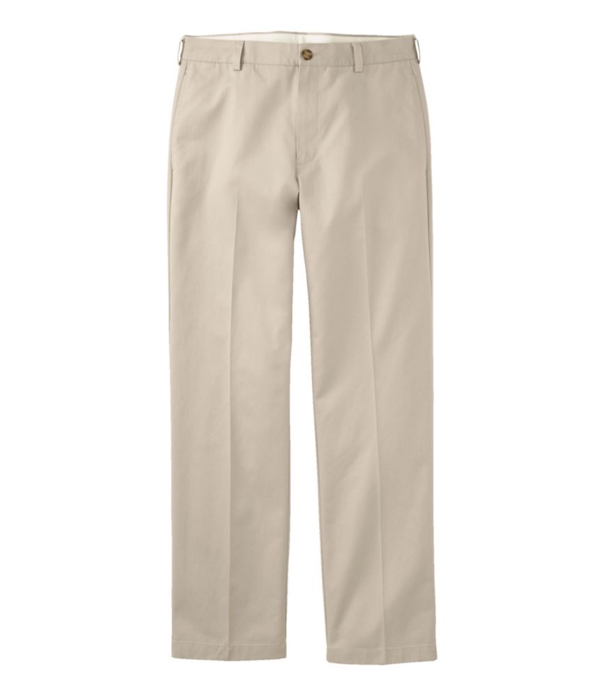 Men's Wrinkle-Free Double L® Chinos, Standard Fit, Plain Front, Khaki, small image number 1