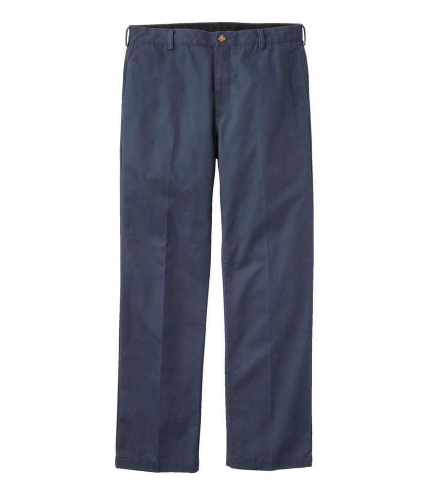 Men's Wrinkle-Free Double L® Chinos, Standard Fit, Plain Front, Carbon Navy, small image number 1