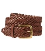 Houston belt in brown braided leather