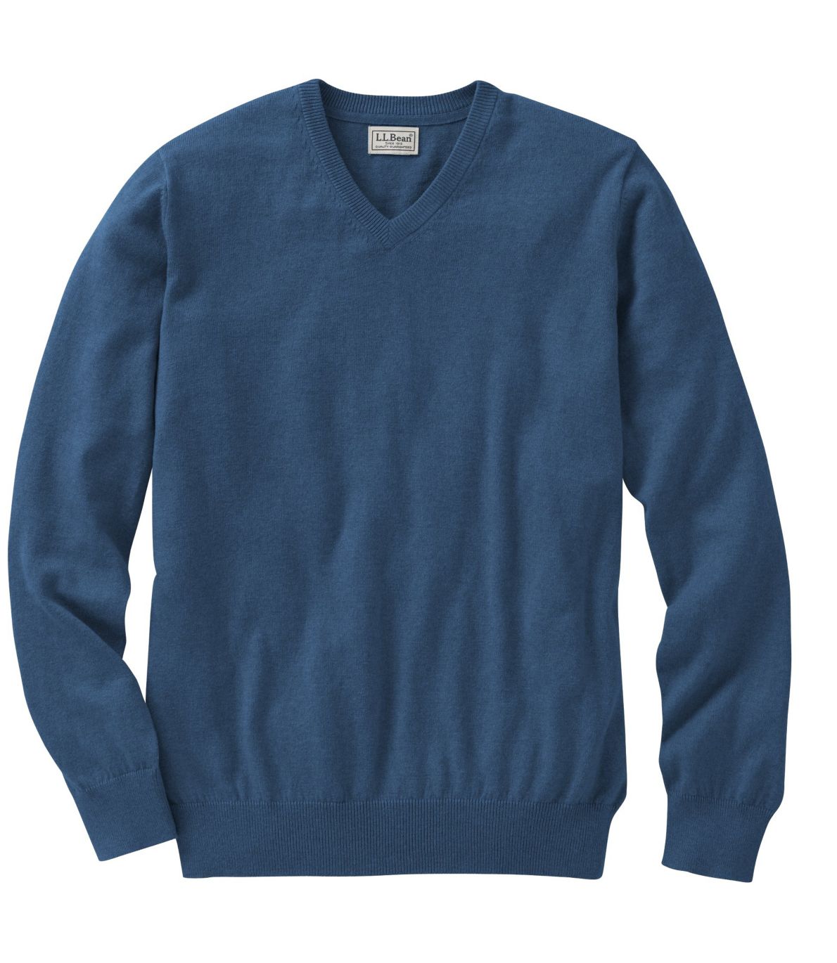 Cotton Cashmere V-Neck Sweater