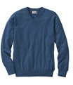 Cotton Cashmere V-Neck Sweater, Deep Blue, small image number 0