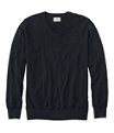 Cotton Cashmere V-Neck Sweater, Classic Black, small image number 0