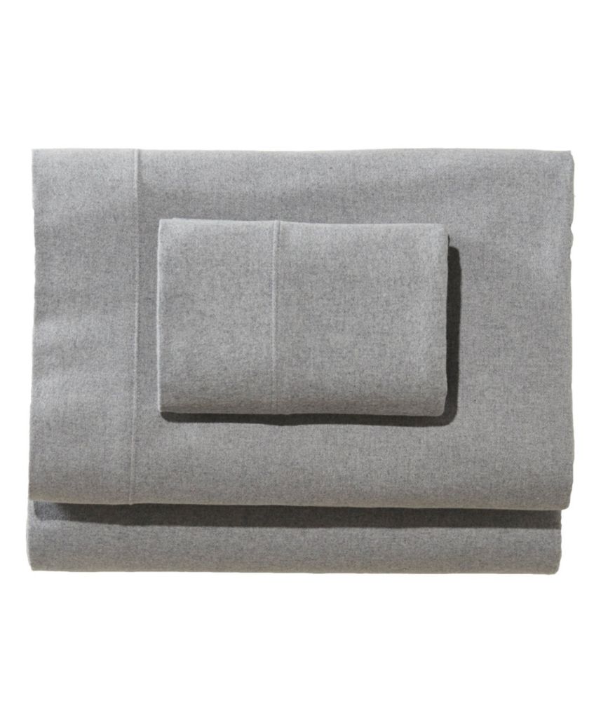 Heritage Chamois Flannel Sheet Collection, Heather, Heather Gray, small image number 1