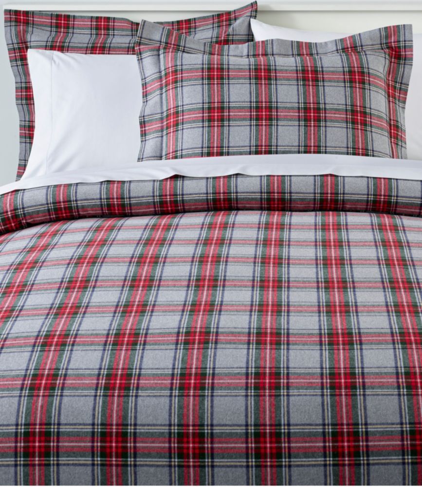 Heritage Chamois Flannel Comforter Cover Collection, Plaid