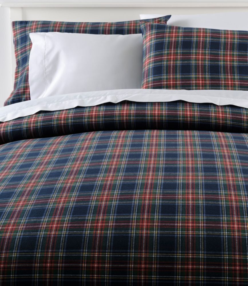 Heritage Chamois Flannel Comforter Cover Collection, Plaid