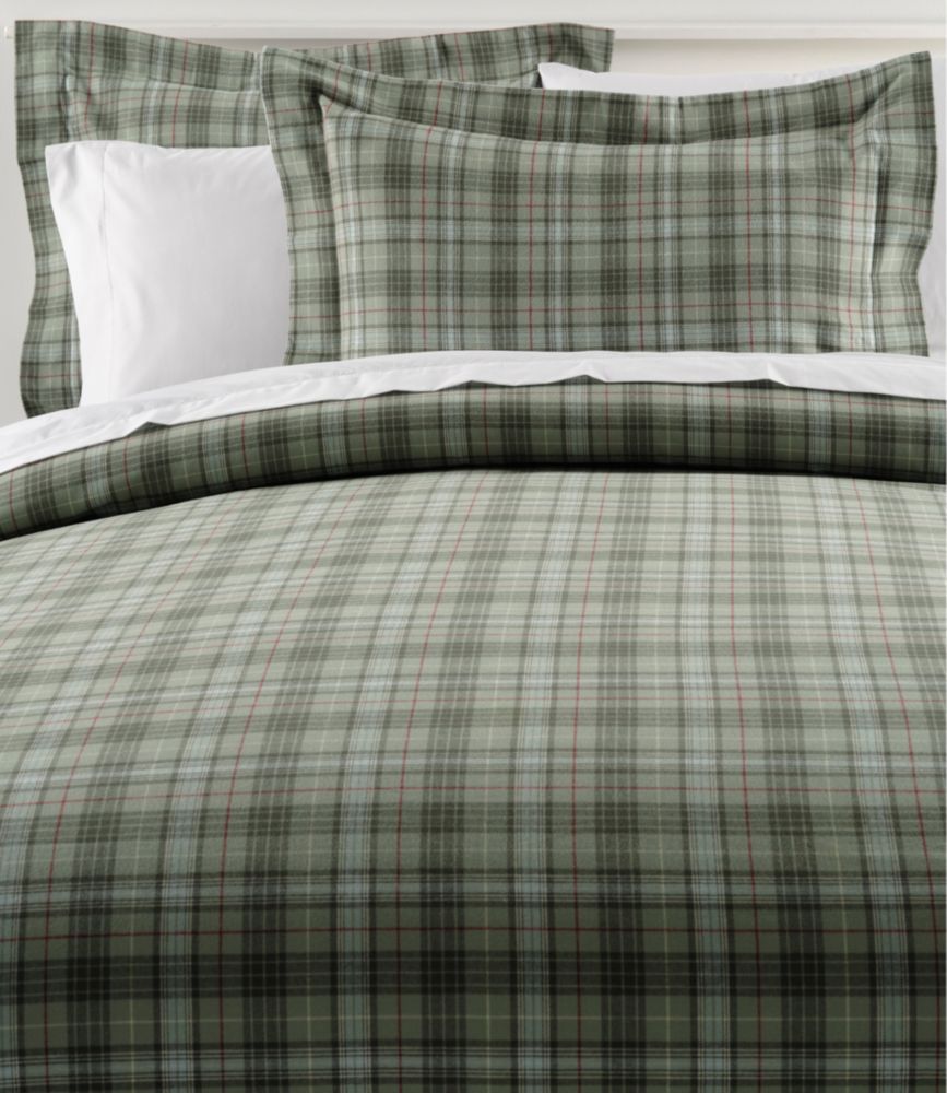 Heritage Chamois Flannel Comforter Cover Collection, Plaid
