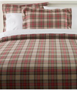 Heritage Chamois Flannel Comforter Cover Collection, Plaid