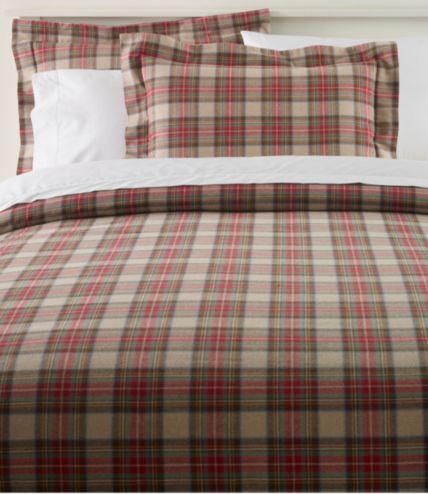 Heritage Chamois Flannel Comforter Cover Collection, Plaid