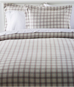 Heritage Chamois Flannel Comforter Cover Collection, Plaid
