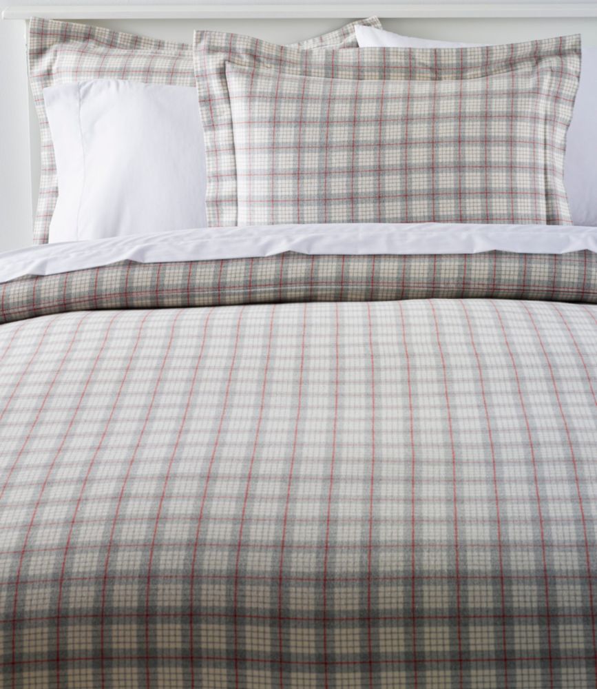 Heritage Chamois Flannel Comforter Cover Collection, Plaid