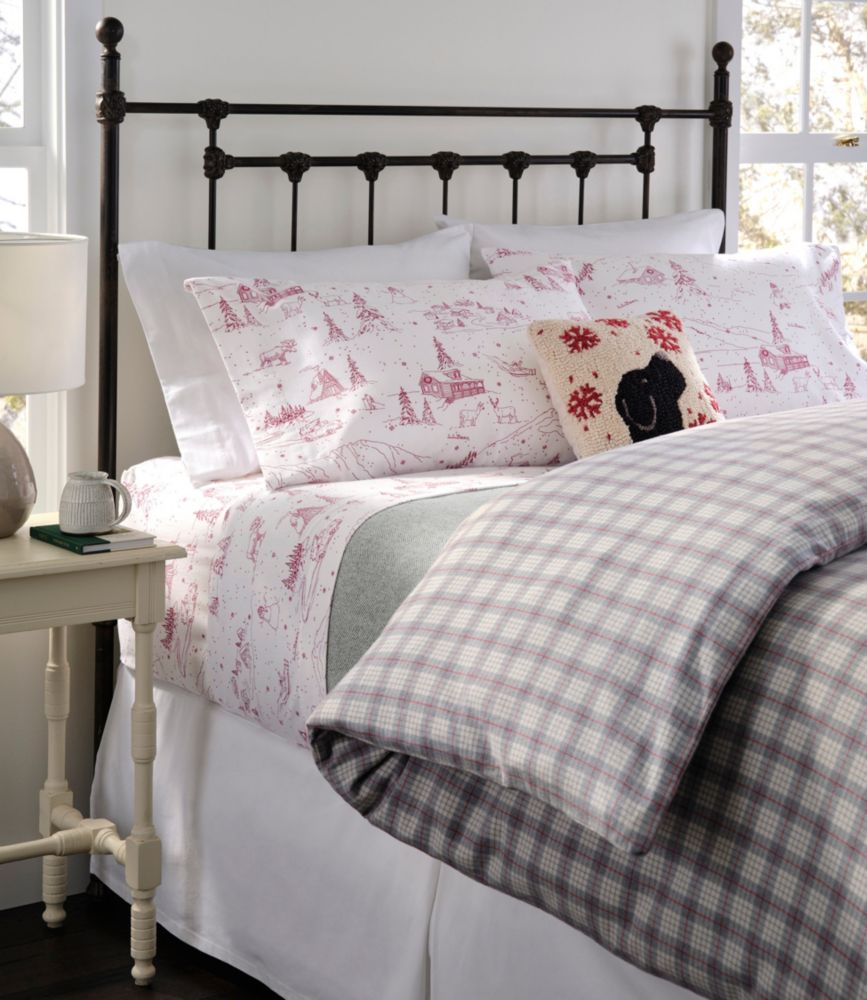 Heritage Chamois Flannel Comforter Cover Collection, Plaid
