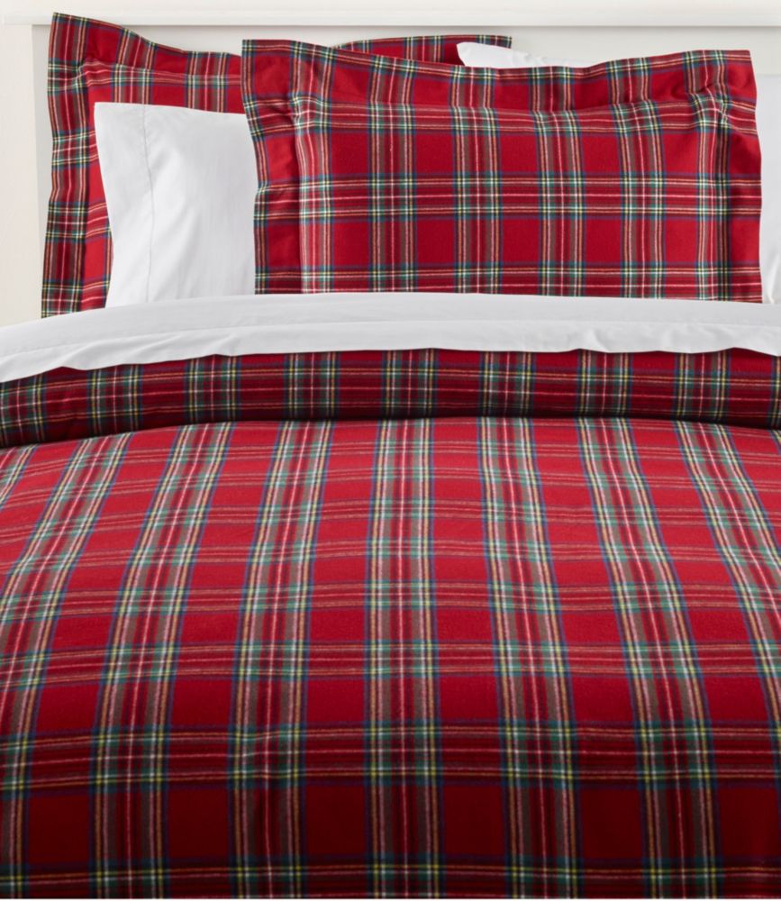 Heritage Chamois Flannel Comforter Cover Collection, Plaid