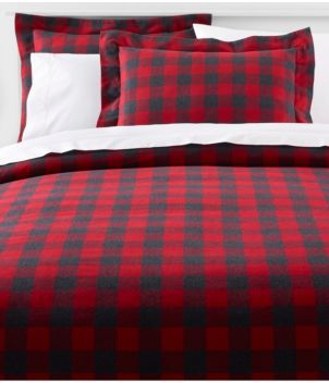 Heritage Chamois Flannel Comforter Cover Collection, Plaid