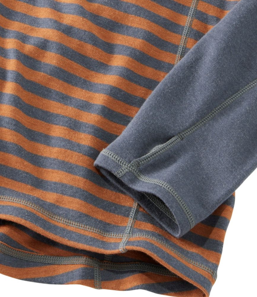 Men's Cresta Wool Midweight Base Layer, QuarterZip Stripe Base