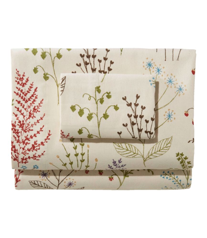 Botanical Floral Flannel Sheet Collection, Botanical Floral, small image number 1