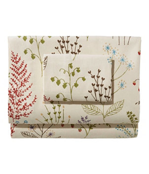Botanical Floral Flannel Sheet Collection