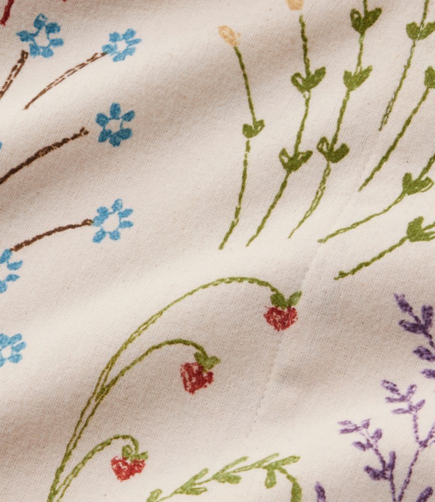 Botanical Floral Flannel Sheet Collection