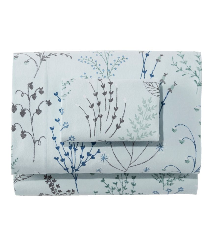Botanical Floral Flannel Sheet Collection
