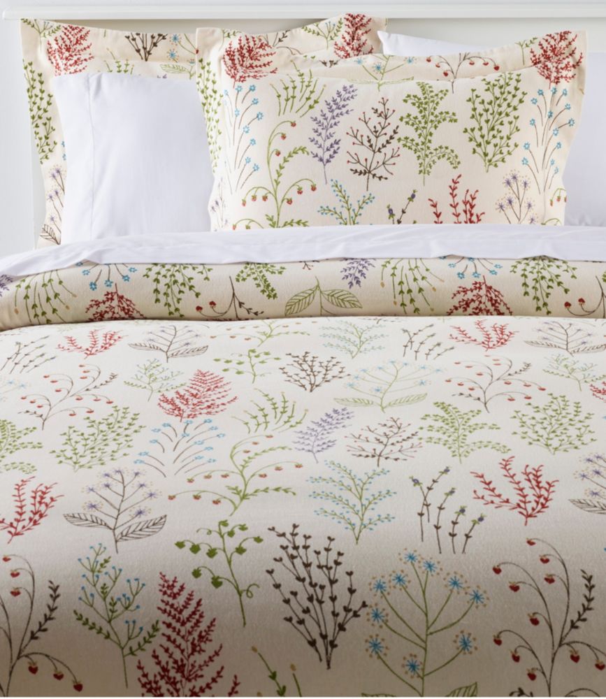 Botanical Floral Flannel Comforter Cover Collection, Botanical Floral, small image number 1