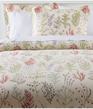 Botanical Floral Flannel Comforter Cover Collection