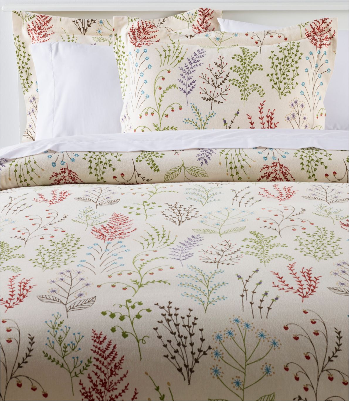 Botanical Floral Flannel Comforter Cover Collection at L.L. Bean