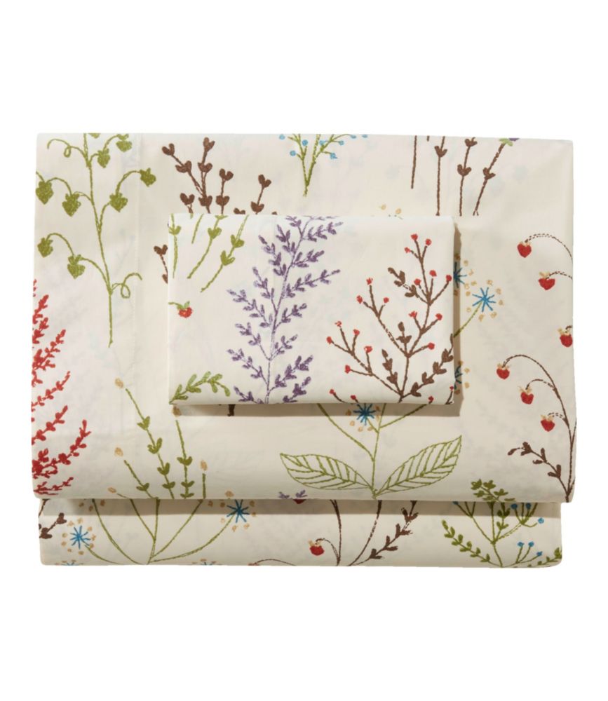 Botanical Floral Percale Sheet Collection, Botanical Floral, small image number 1