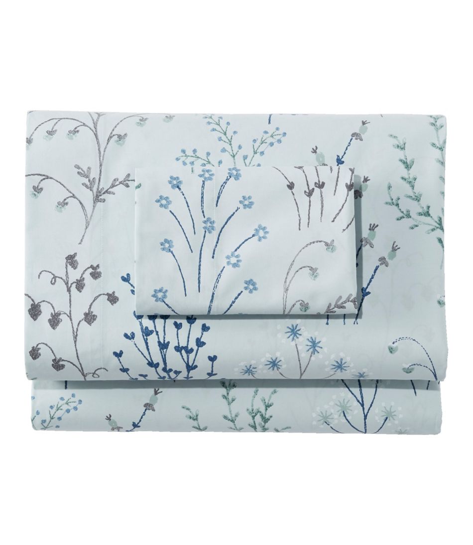 Botanical Floral Percale Sheet Collection
