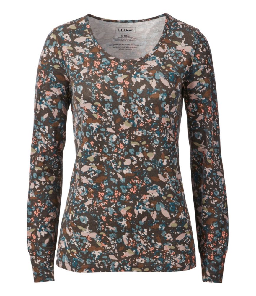 women's printed thermal tops