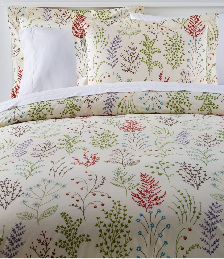 Botanical Fl Percale Comforter, Holiday Botanical Duvet Cover