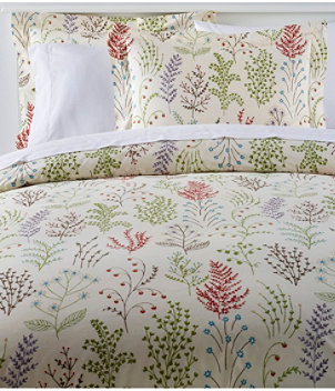 Botanical Floral Percale Comforter Cover Collection
