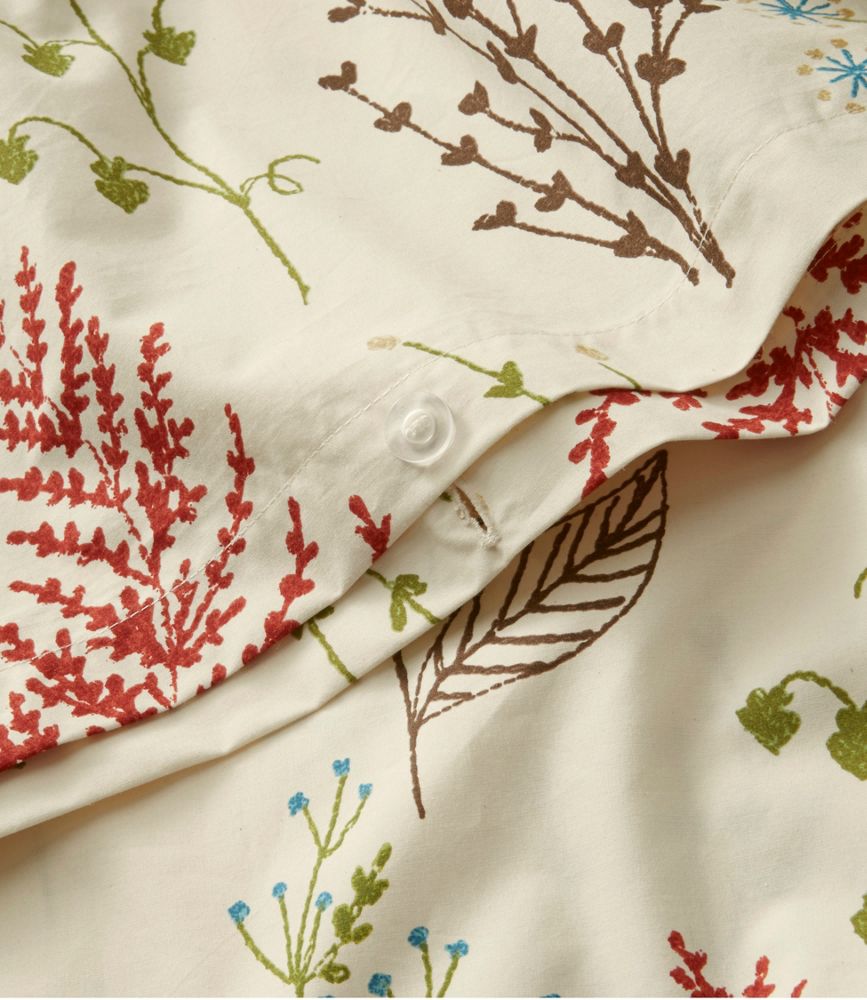 Botanical Floral Percale Comforter Cover Collection