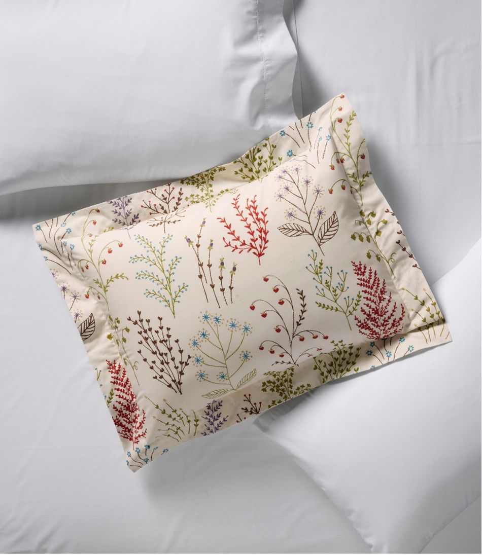 Botanical Floral Percale Comforter Cover Collection
