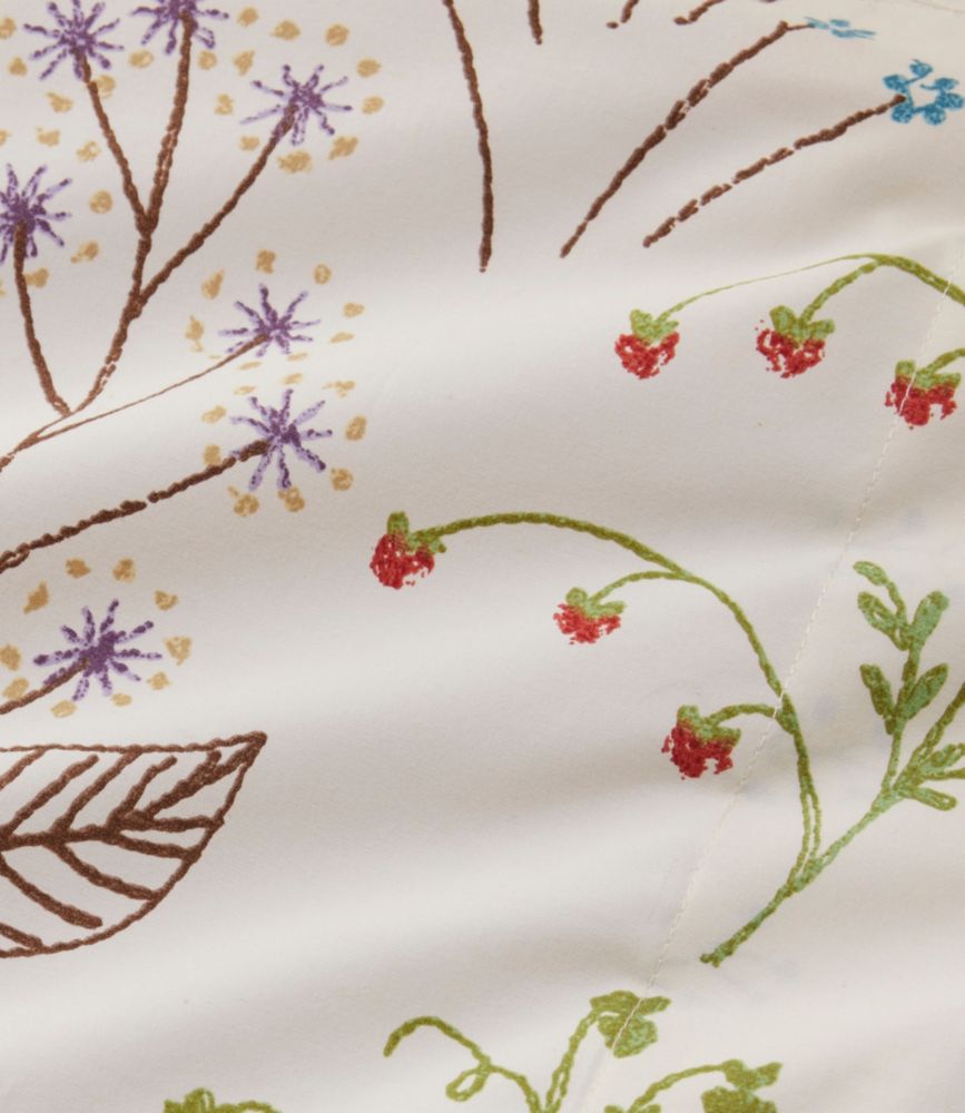 Botanical Floral Percale Comforter Cover Collection