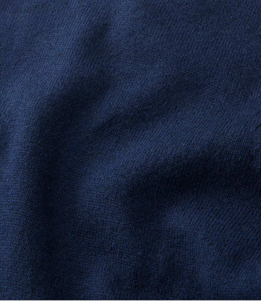 Women's Cotton/Cashmere Sweater, Turtleneck, Classic Navy, small image number 5