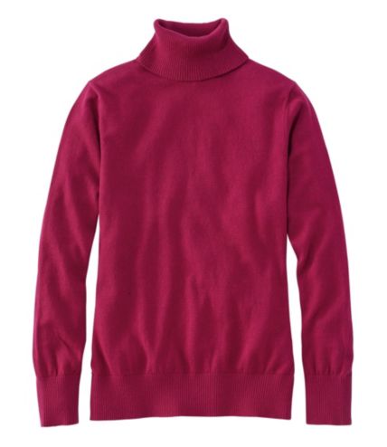 Women's Cotton/Cashmere Sweater, Turtleneck | Free Shipping at L.L.Bean.