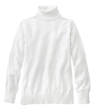 Women's Cotton/Cashmere Sweater, Turtleneck