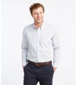 Men's Wrinkle-Free Pinpoint Oxford Cloth Shirt, Slim Fit Stripe