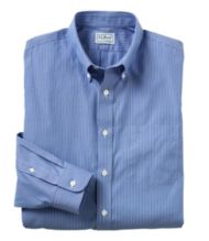 Wrinkle-Free Pinpoint Oxford Cloth Shirt, Slim Fit Stripe