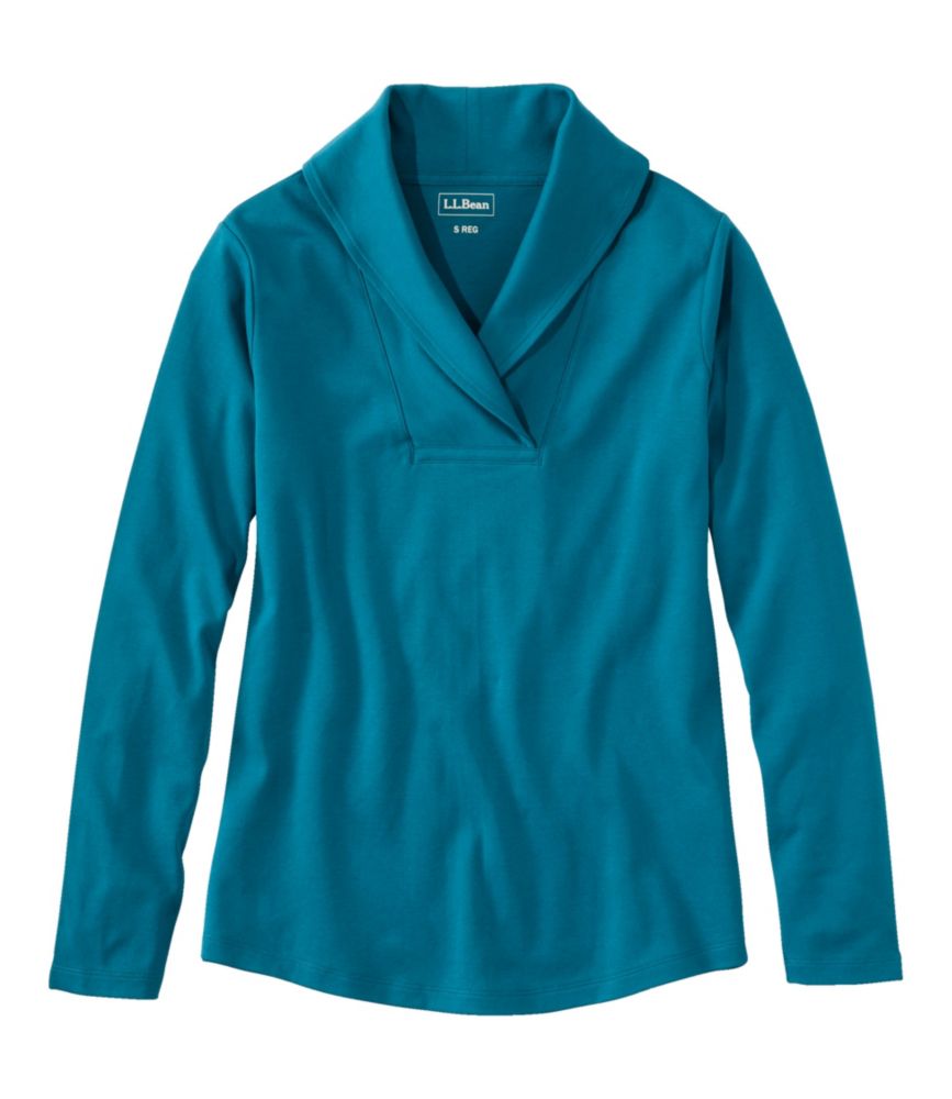 Women's L.L.Bean Pullover, Long-Sleeve Shawl Collar