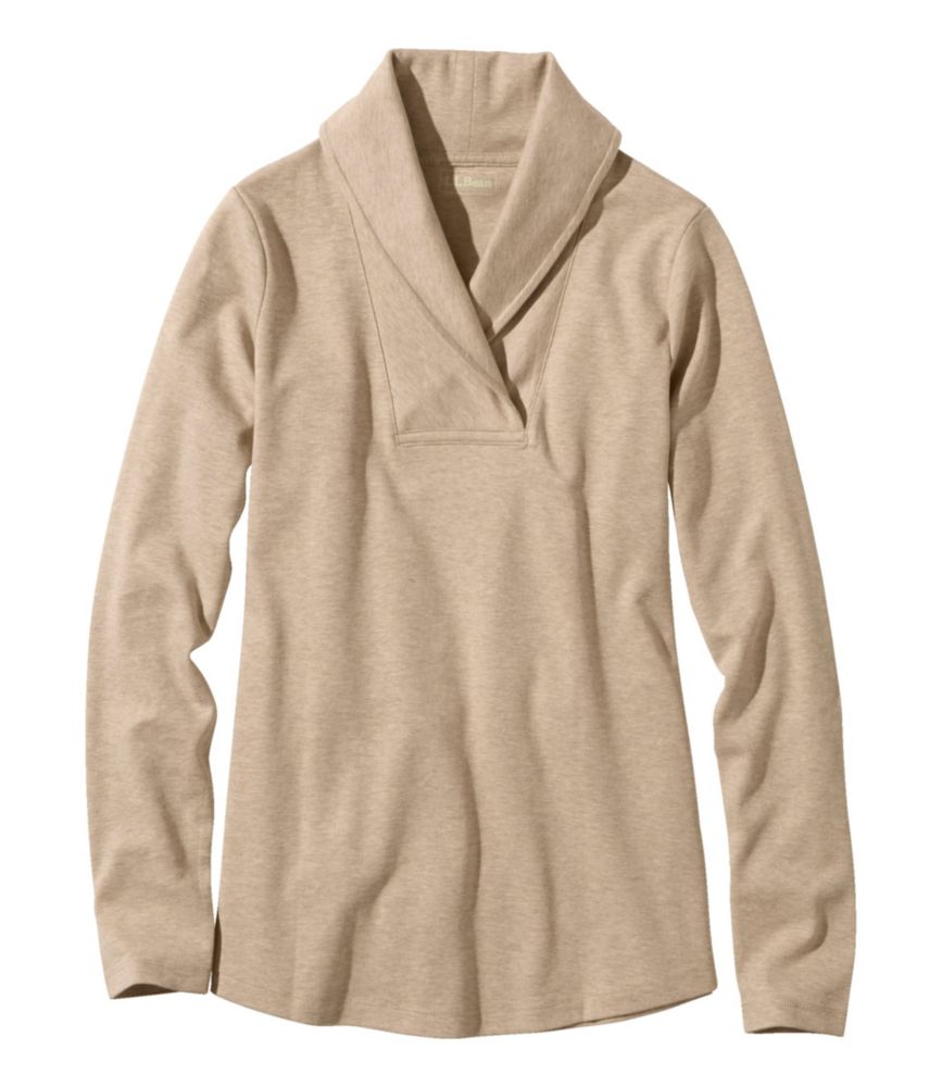 Women's L.L.Bean Pullover, Long-Sleeve Shawl Collar