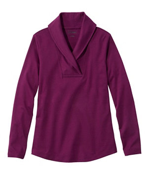 Women's L.L.Bean Pullover, Long-Sleeve Shawl Collar