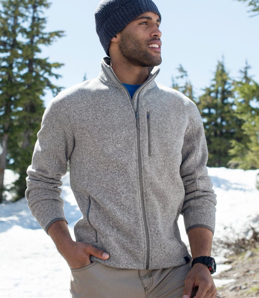 ll bean full zip sweater