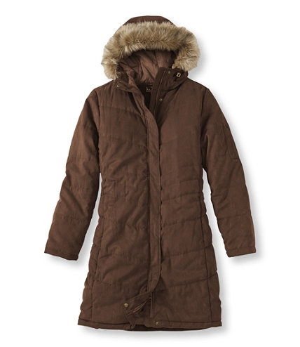 Microsuede Quilted Coat | Free Shipping at L.L.Bean.