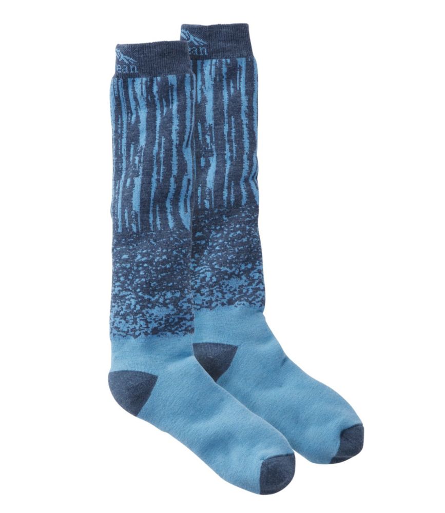 Image of Adults' L.L.Bean Alpine Ski Socks, Midweight Blue S