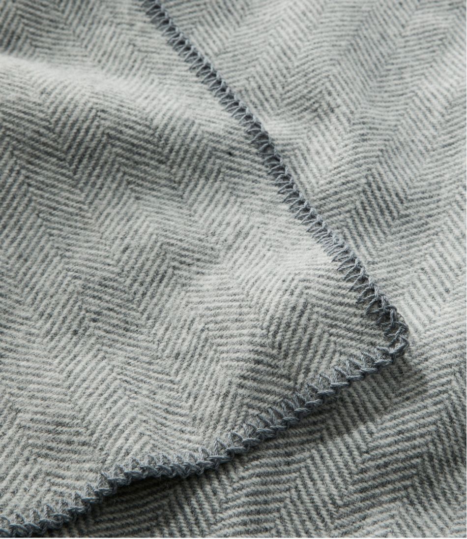 Washable Wool Blanket, Herringbone